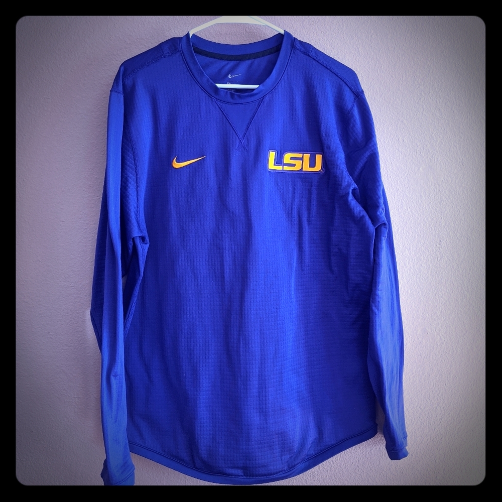 LSU Tigers champs DRIFIT waffle crewneck